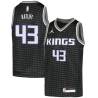 Black Mike Ratliff Kings #43 Twill Basketball Jersey FREE SHIPPING