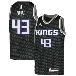 Black Otto Moore Kings #43 Twill Basketball Jersey FREE SHIPPING