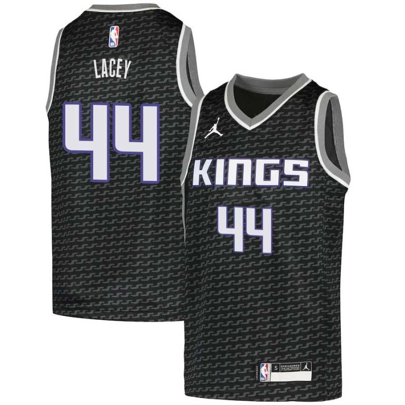 Black Sam Lacey Kings #44 Twill Basketball Jersey FREE SHIPPING