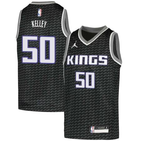 Black Rich Kelley Kings #50 Twill Basketball Jersey FREE SHIPPING