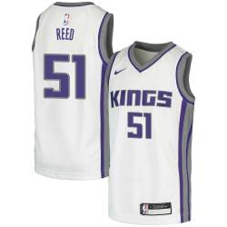 White Hub Reed Kings #51 Twill Basketball Jersey FREE SHIPPING