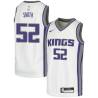 White Jabari Smith Kings #52 Twill Basketball Jersey FREE SHIPPING