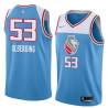 18-19_Light_Blue Mark Olberding Kings #53 Twill Basketball Jersey FREE SHIPPING