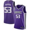 21-22_Purple_Diamond Joe Arlauckas Kings #53 Twill Basketball Jersey FREE SHIPPING