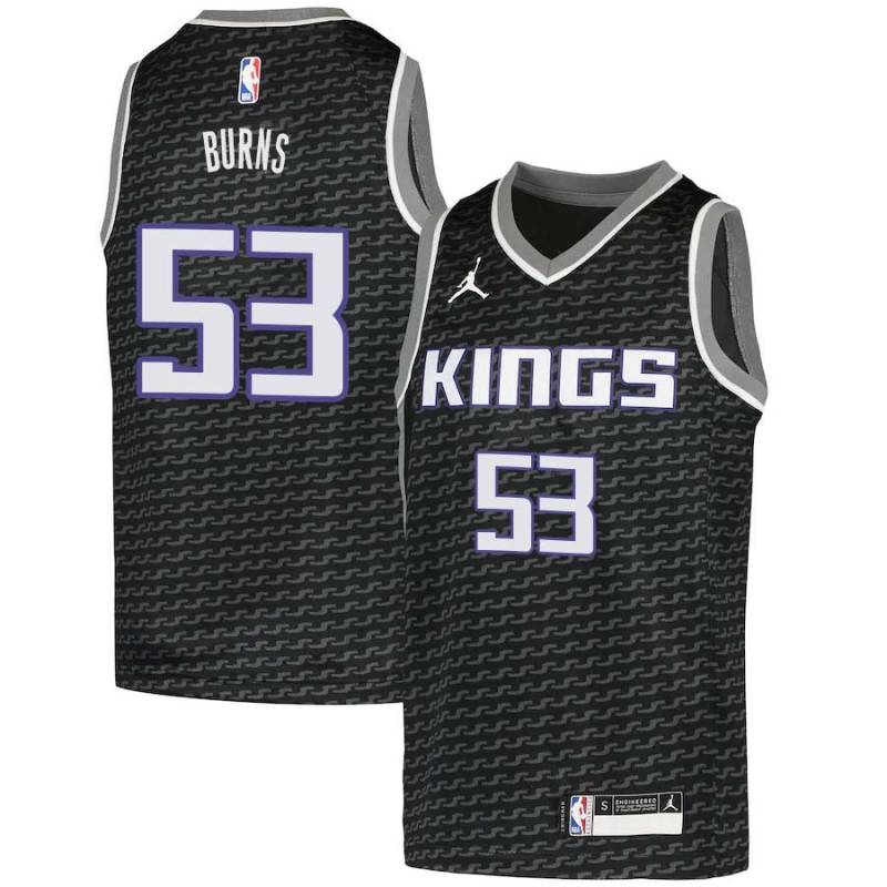 Black Evers Burns Kings #53 Twill Basketball Jersey FREE SHIPPING