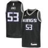 Black Jerome James Kings #53 Twill Basketball Jersey FREE SHIPPING