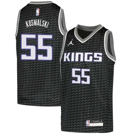 Black Len Kosmalski Kings #55 Twill Basketball Jersey FREE SHIPPING