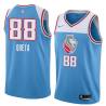 18-19_Light_Blue 2021 Draft Neemias Queta Kings #88 Twill Basketball Jersey FREE SHIPPING