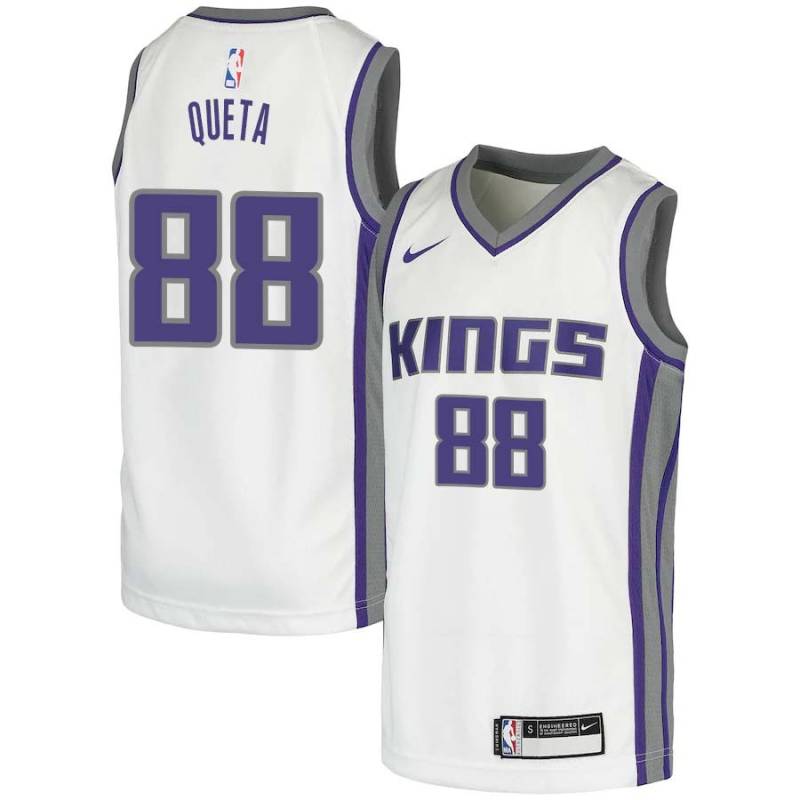 White 2021 Draft Neemias Queta Kings #88 Twill Basketball Jersey FREE SHIPPING