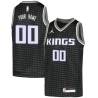 Black Customized Sacramento Kings Twill Basketball Jersey FREE SHIPPING
