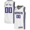 White Customized Sacramento Kings Twill Basketball Jersey FREE SHIPPING