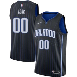Black Anthony Cook Magic #00 Twill Basketball Jersey FREE SHIPPING