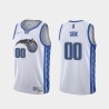 White_Earned Anthony Cook Magic #00 Twill Basketball Jersey FREE SHIPPING