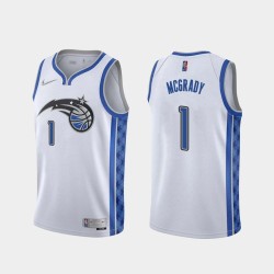 Space_City Tracy McGrady Magic #1 Twill Basketball Jersey FREE SHIPPING