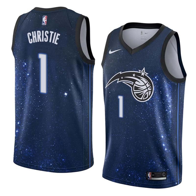 Space_City Doug Christie Magic #1 Twill Basketball Jersey FREE SHIPPING