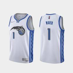 White_Earned Von Wafer Magic #1 Twill Basketball Jersey FREE SHIPPING