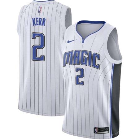 White Steve Kerr Magic #2 Twill Basketball Jersey FREE SHIPPING
