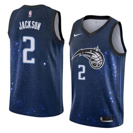 Space_City Jaren Jackson Magic #2 Twill Basketball Jersey FREE SHIPPING