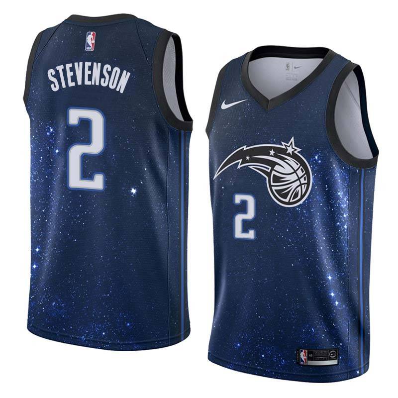 Space_City DeShawn Stevenson Magic #2 Twill Basketball Jersey FREE SHIPPING