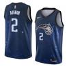 Space_City Stacey Augmon Magic #2 Twill Basketball Jersey FREE SHIPPING