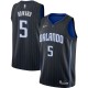 Black Juwan Howard Magic #5 Twill Basketball Jersey FREE SHIPPING