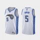 White_Earned Juwan Howard Magic #5 Twill Basketball Jersey FREE SHIPPING