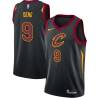 Black Luol Deng Twill Basketball Jersey -Cavaliers #9 Deng Twill Jerseys, FREE SHIPPING