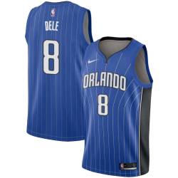 Blue Bison Dele Magic #8 Twill Basketball Jersey FREE SHIPPING