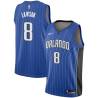 Blue Jason Lawson Magic #8 Twill Basketball Jersey FREE SHIPPING