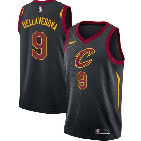 Black Matthew Dellavedova Twill Basketball Jersey -Cavaliers #9 Dellavedova Twill Jerseys, FREE SHIPPING