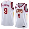 White Jared Cunningham Twill Basketball Jersey -Cavaliers #9 Cunningham Twill Jerseys, FREE SHIPPING