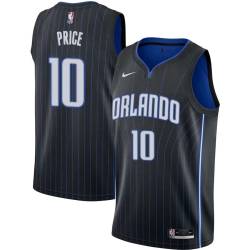 Black Ronnie Price Magic #10 Twill Basketball Jersey FREE SHIPPING