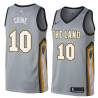 Gray Joe Cooke Twill Basketball Jersey -Cavaliers #10 Cooke Twill Jerseys, FREE SHIPPING