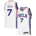 Andre Miller Twill Basketball Jersey -76ers #7 Miller Twill Jerseys, FREE SHIPPING
