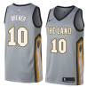 Gray Ron Brewer Twill Basketball Jersey -Cavaliers #10 Brewer Twill Jerseys, FREE SHIPPING