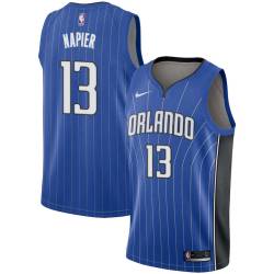 Blue Shabazz Napier Magic #13 Twill Basketball Jersey FREE SHIPPING