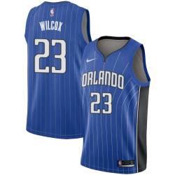 Blue CJ Wilcox Magic #23 Twill Basketball Jersey FREE SHIPPING