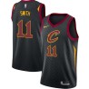 Black Willie Smith Twill Basketball Jersey -Cavaliers #11 Smith Twill Jerseys, FREE SHIPPING