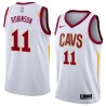 White Cliff Robinson Twill Basketball Jersey -Cavaliers #11 Robinson Twill Jerseys, FREE SHIPPING