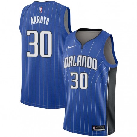 Blue Carlos Arroyo Magic #30 Twill Basketball Jersey FREE SHIPPING