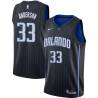 Black Ryan Anderson Magic #33 Twill Basketball Jersey FREE SHIPPING