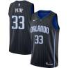 Black Adreian Payne Magic #33 Twill Basketball Jersey FREE SHIPPING