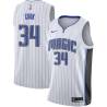 White Brian Cook Magic #34 Twill Basketball Jersey FREE SHIPPING