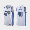 White_Earned Dave Corzine Magic #40 Twill Basketball Jersey FREE SHIPPING