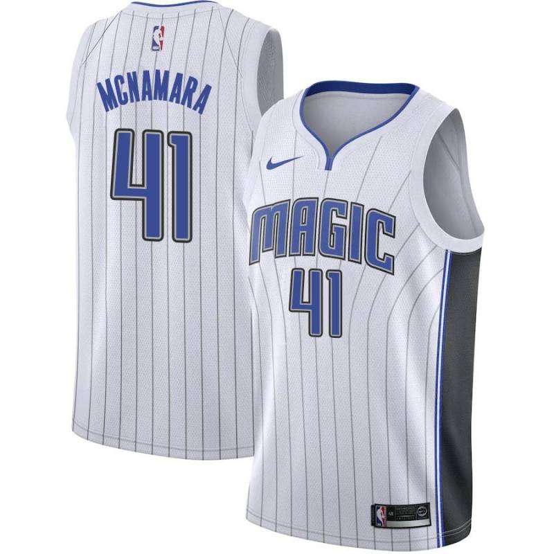 White Mark McNamara Magic #41 Twill Basketball Jersey FREE SHIPPING