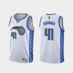 White_Earned Mark McNamara Magic #41 Twill Basketball Jersey FREE SHIPPING