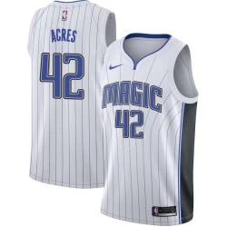 White Mark Acres Magic #42 Twill Basketball Jersey FREE SHIPPING