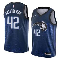 Space_City Larry Krystkowiak Magic #42 Twill Basketball Jersey FREE SHIPPING