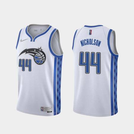 White_Earned Andrew Nicholson Magic #44 Twill Basketball Jersey FREE SHIPPING