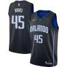 Black Sean Rooks Magic #45 Twill Basketball Jersey FREE SHIPPING